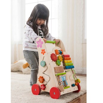 Lauflernwagen Spielzeug 2-in-1 aus Holz