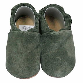 Krabbelschuhe oliv