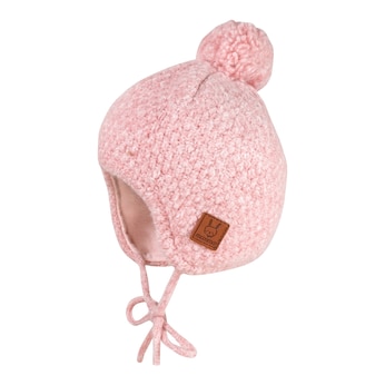 Winter-Strickmütze mit Bommel