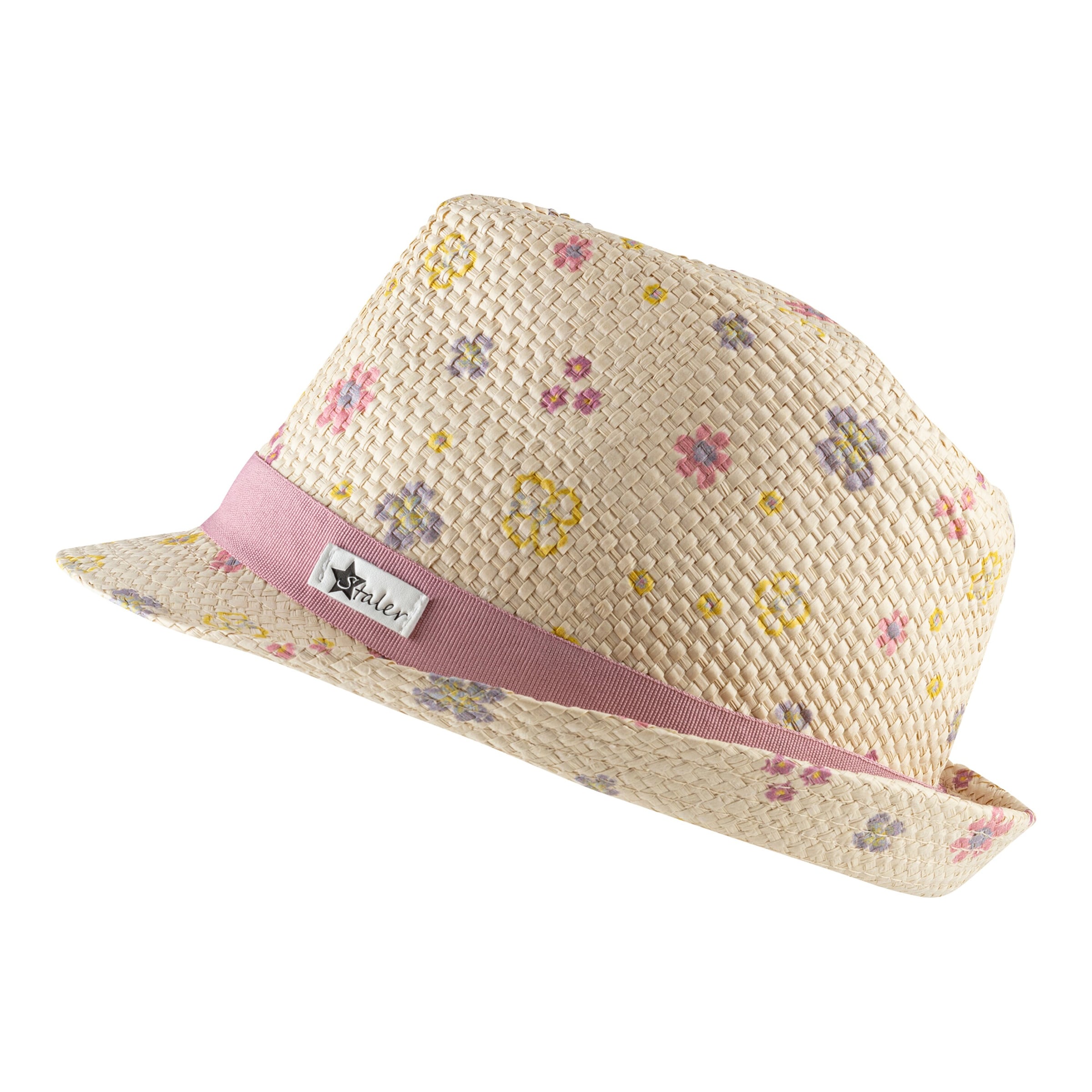 Sterntaler Strohhut mit UV-Schutz Blumen