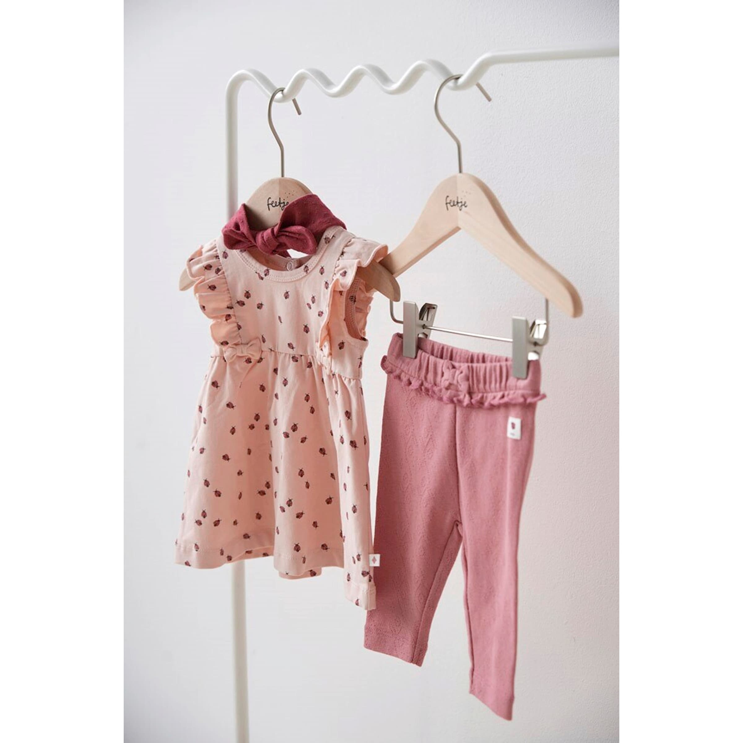 Kleid mit Flügelarm Marienkäfer Rüschen