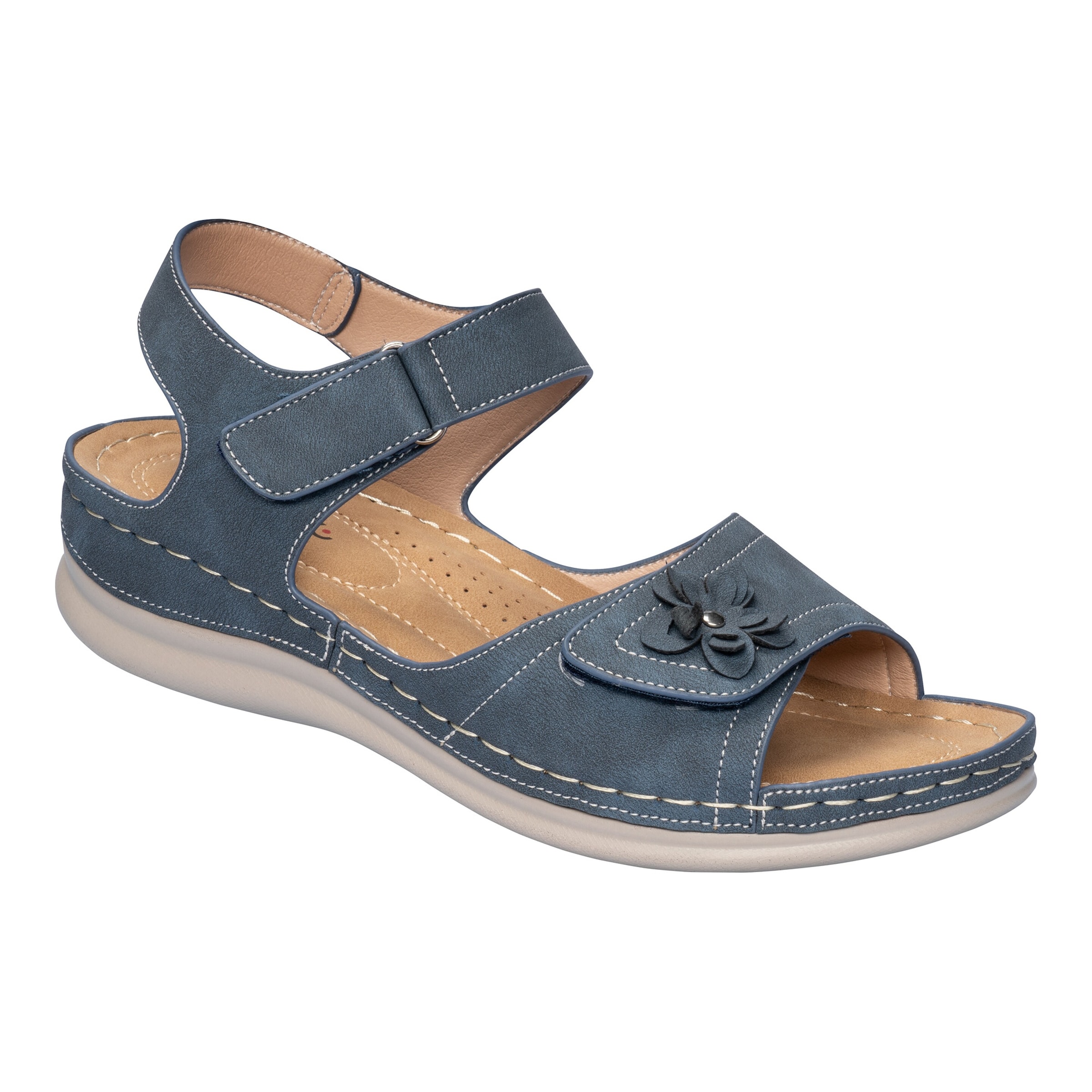Klettsandalette „Carmen“ blau 40 Damen