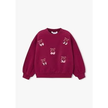 Sweatshirt Kirschen Pailletten