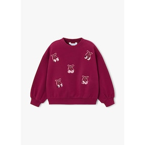 Sweatshirt Kirschen Pailletten