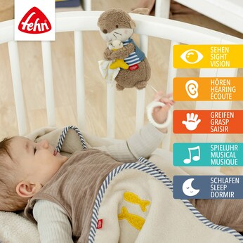 Mini-Spieluhr Otter Theo 20cm