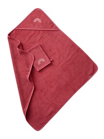 Baby Kapuzenbadetuch & Waschhandschuh