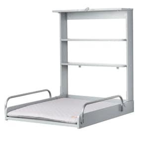 Wandwickelregal inkl. Wickelauflage roba Style grau 