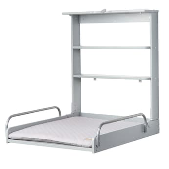 Wandwickelregal inkl. Wickelauflage roba Style grau 