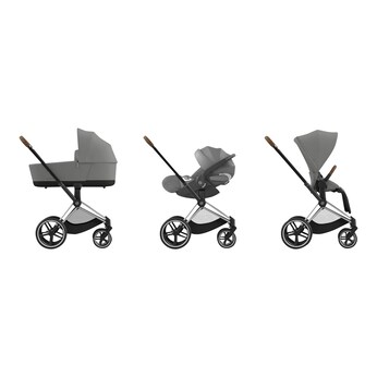 Kombikinderwagen PRIAM Travel-Set inkl. Babyschale Cloud T i-Size und Isofix-Basis Base T