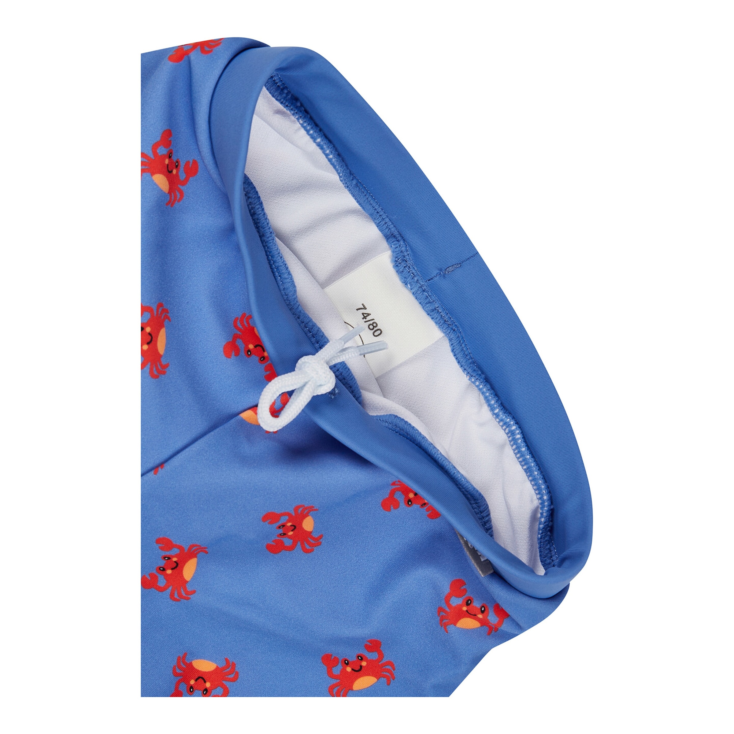 Badeshorts mit Windeleinsatz und UV-Schutz Krabben