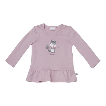 Shirt langarm Volant Eichhörnchen