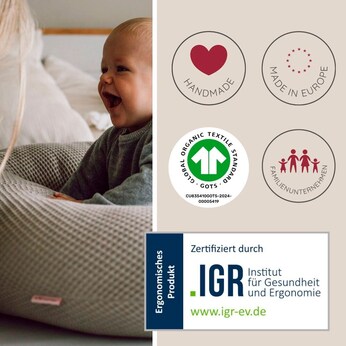 Stillkissen Waffelmuster