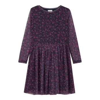 Kleid langarm Mesh