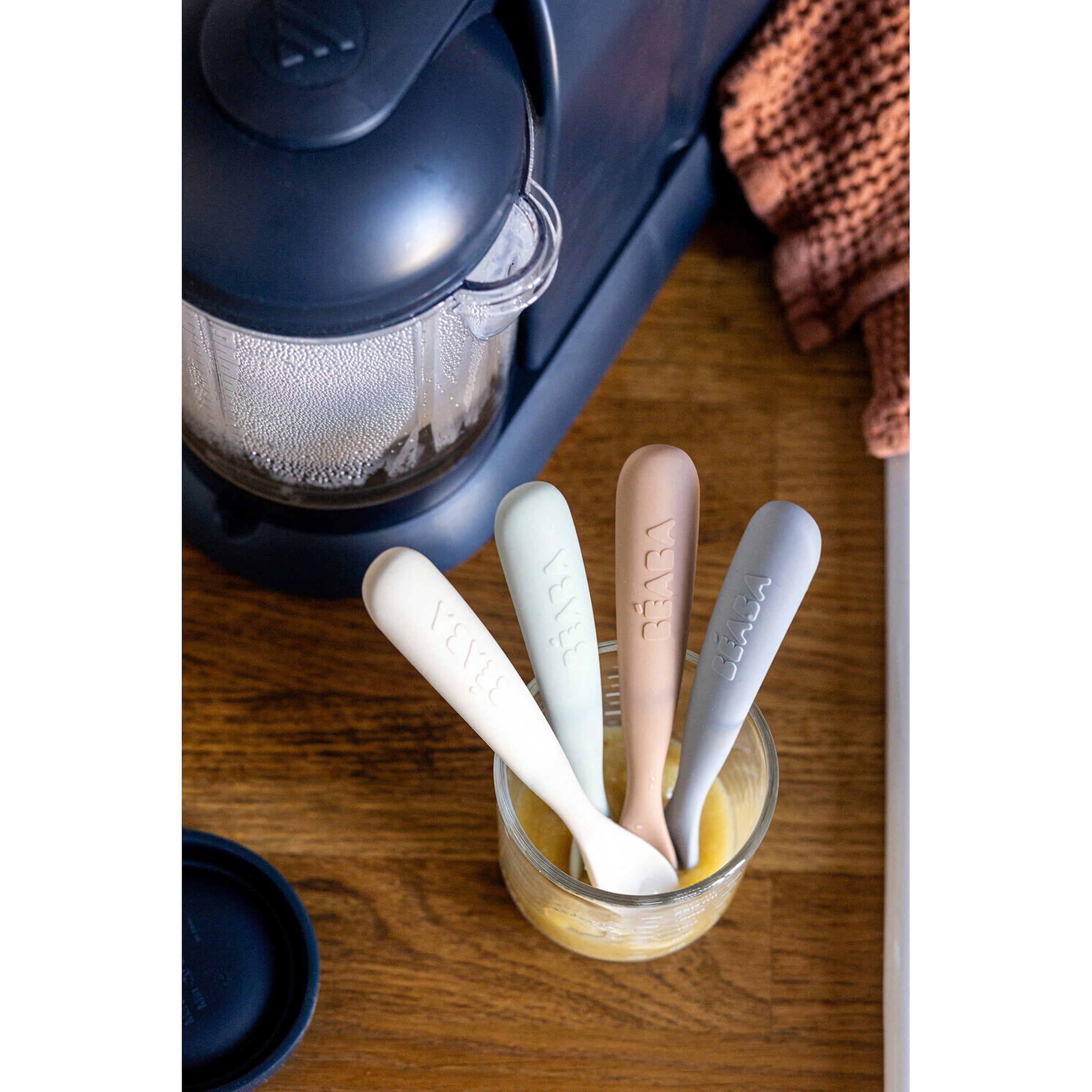 4er-Pack Silikon-Fütterlöffel