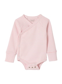 Baby-Set: Wickelbody, Leggings und Mütze mit Streifen