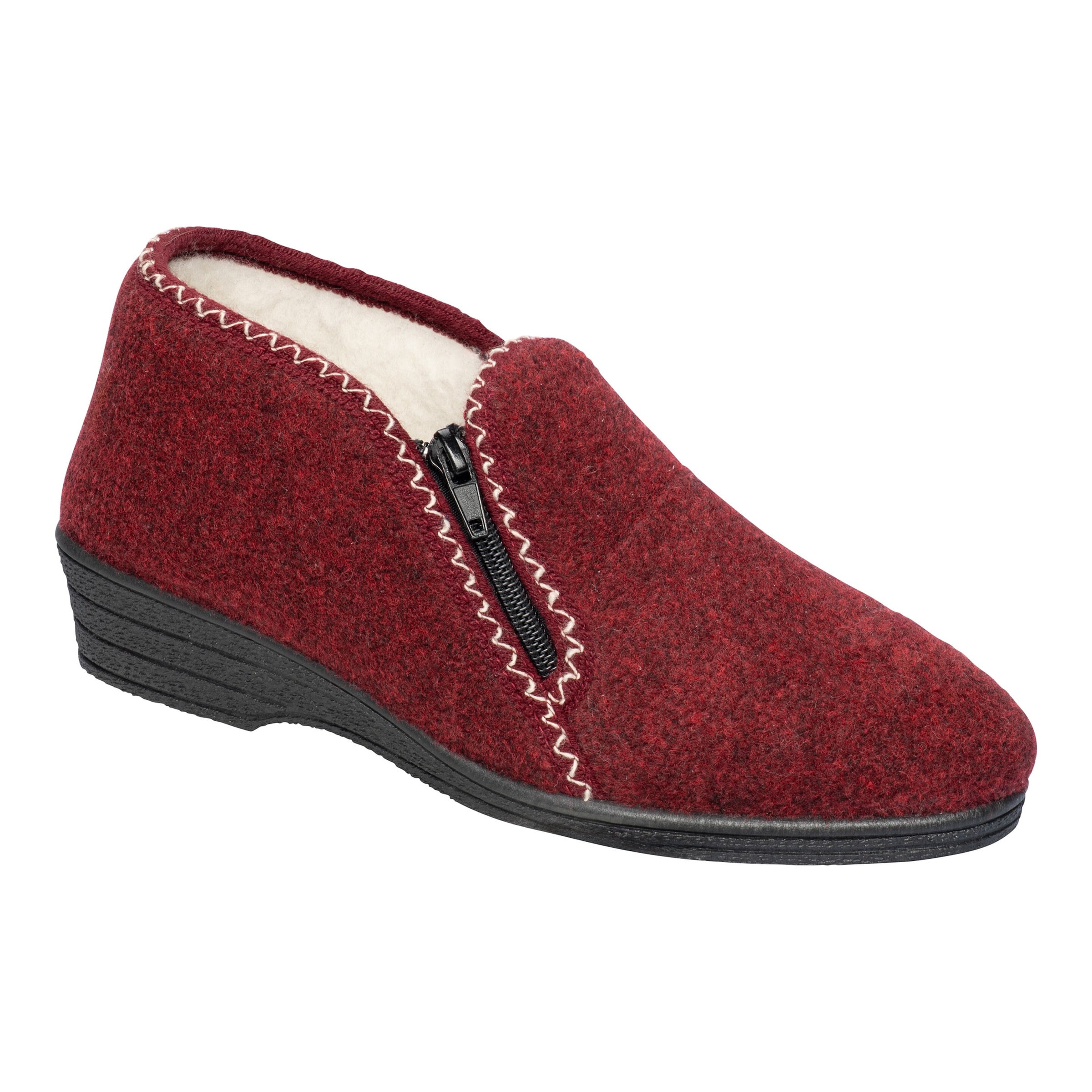 Hausschuh "Wolle" rot 38 Damen