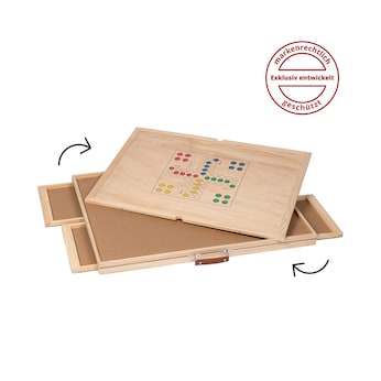 Puzzletisch mit 4 Schubladen, drehbar inkl. Abdeckung