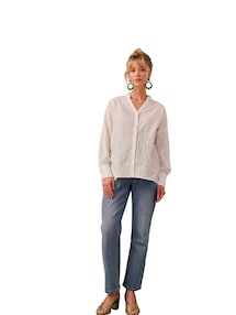 Gerade Umstandsjeans mit Seamless-Bund