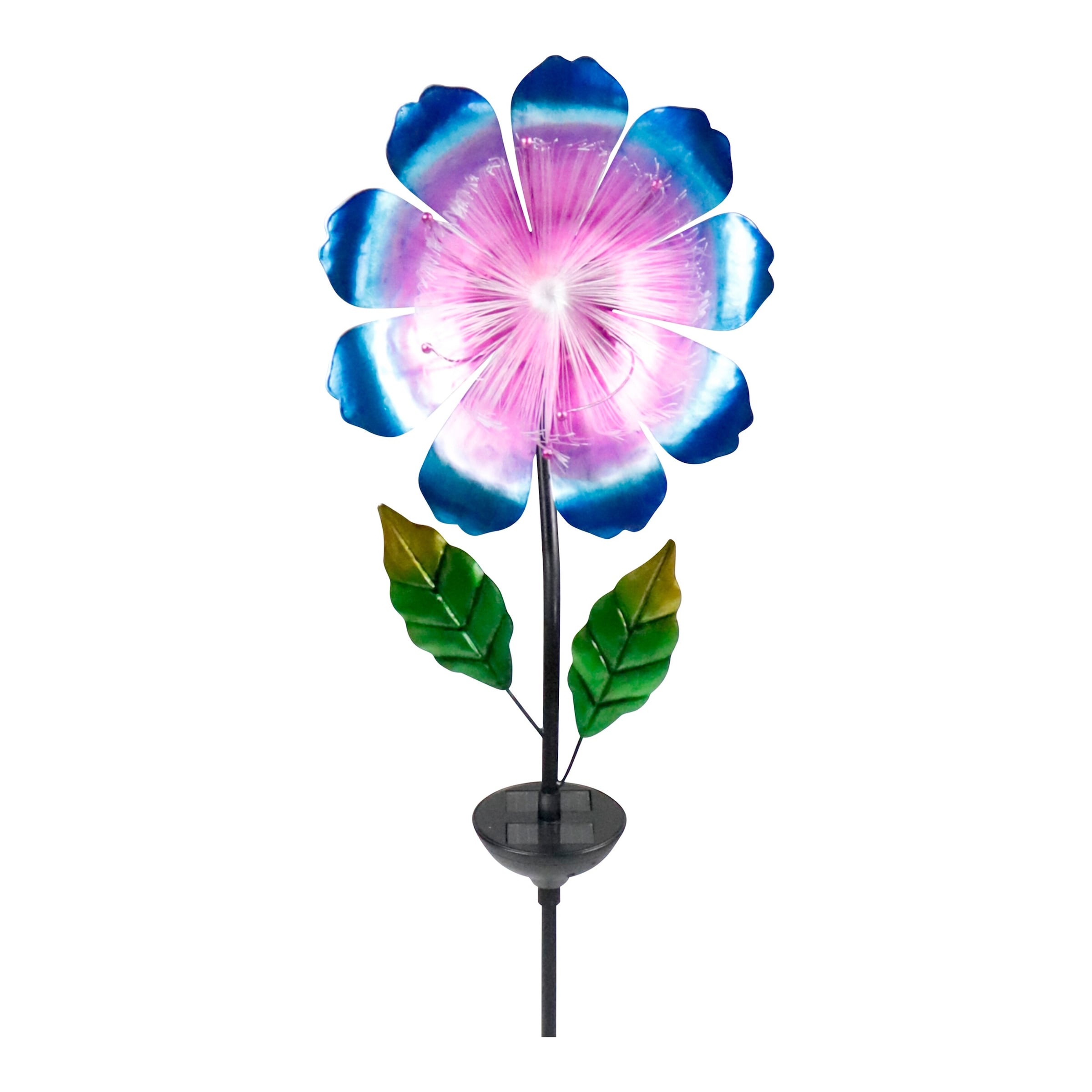 Solar-LED-Gartenstecker "Blütenzauber" mit Fiberglas