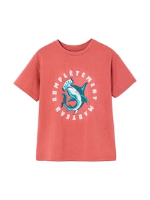 T-Shirt mit XL-Tierprint Jungen, mit Recycling-Baumwolle