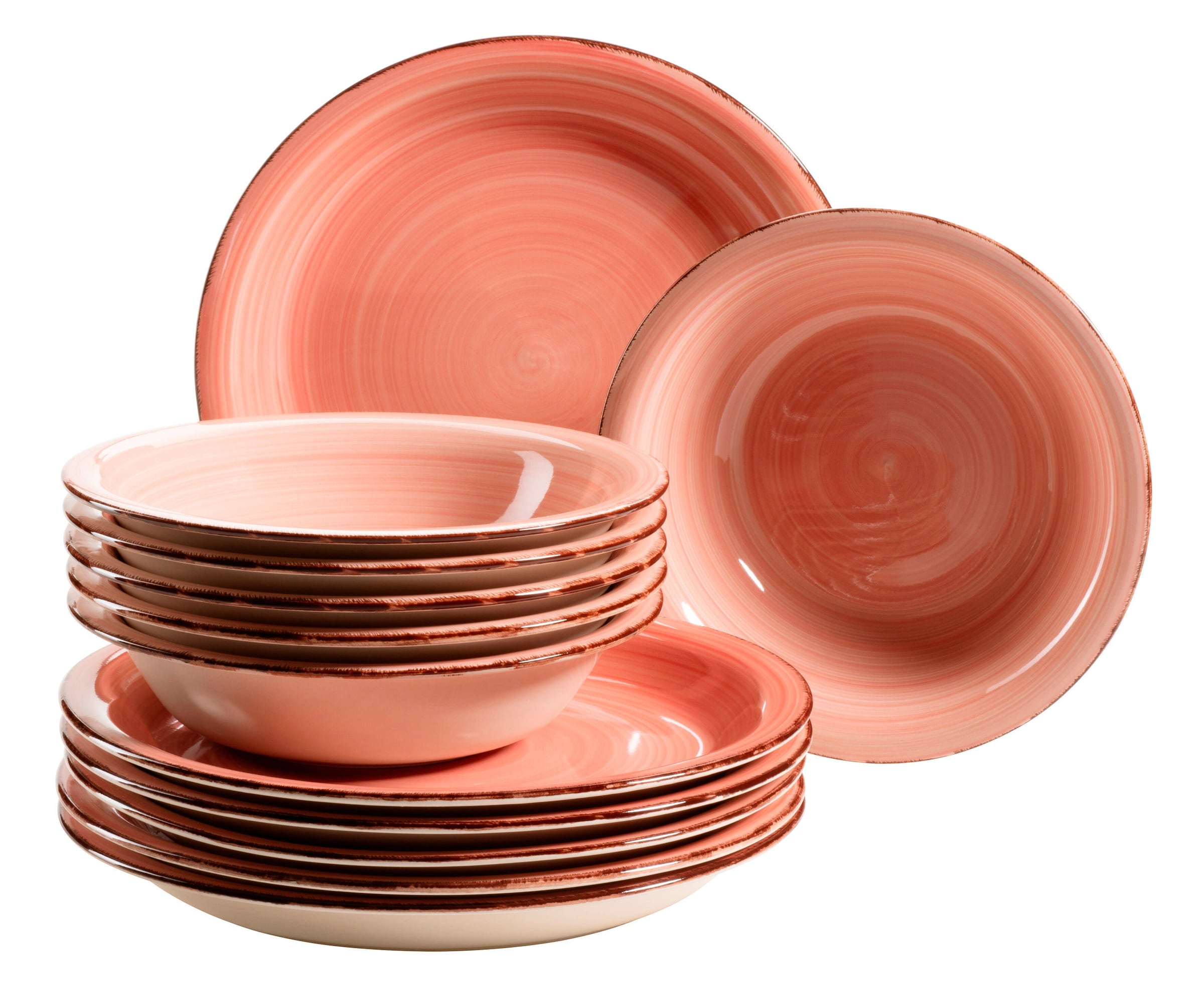 Teller-Set, Steingut Lumaca