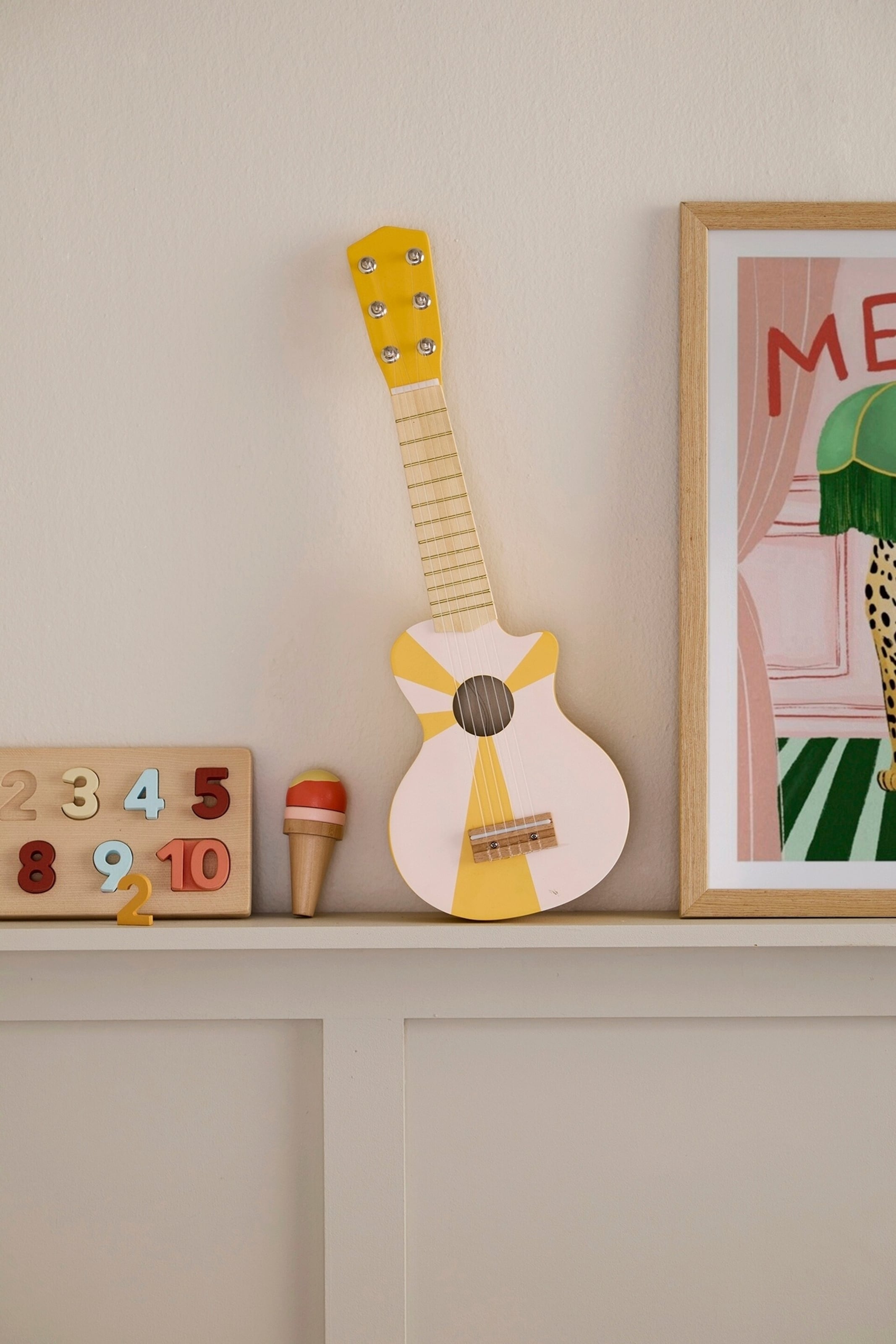 Kids Concept Gitarre gelb weiss