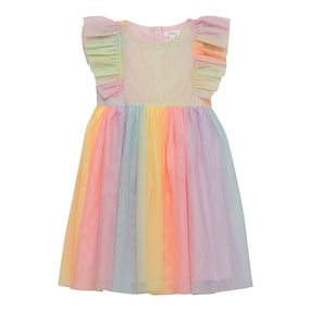 Tüllkleid mit Flügelarm