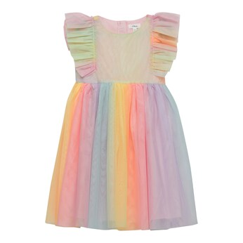Tüllkleid mit Flügelarm