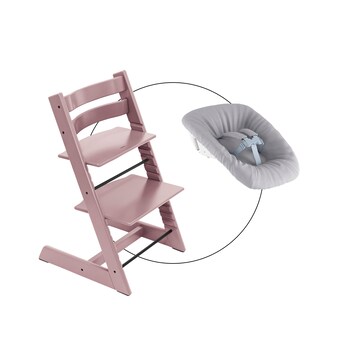 Bundle Treppenhochstuhl inkl. Newborn Set light grey