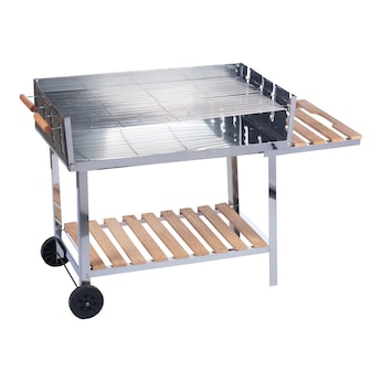 Roestvrijstalen barbecuetrolley