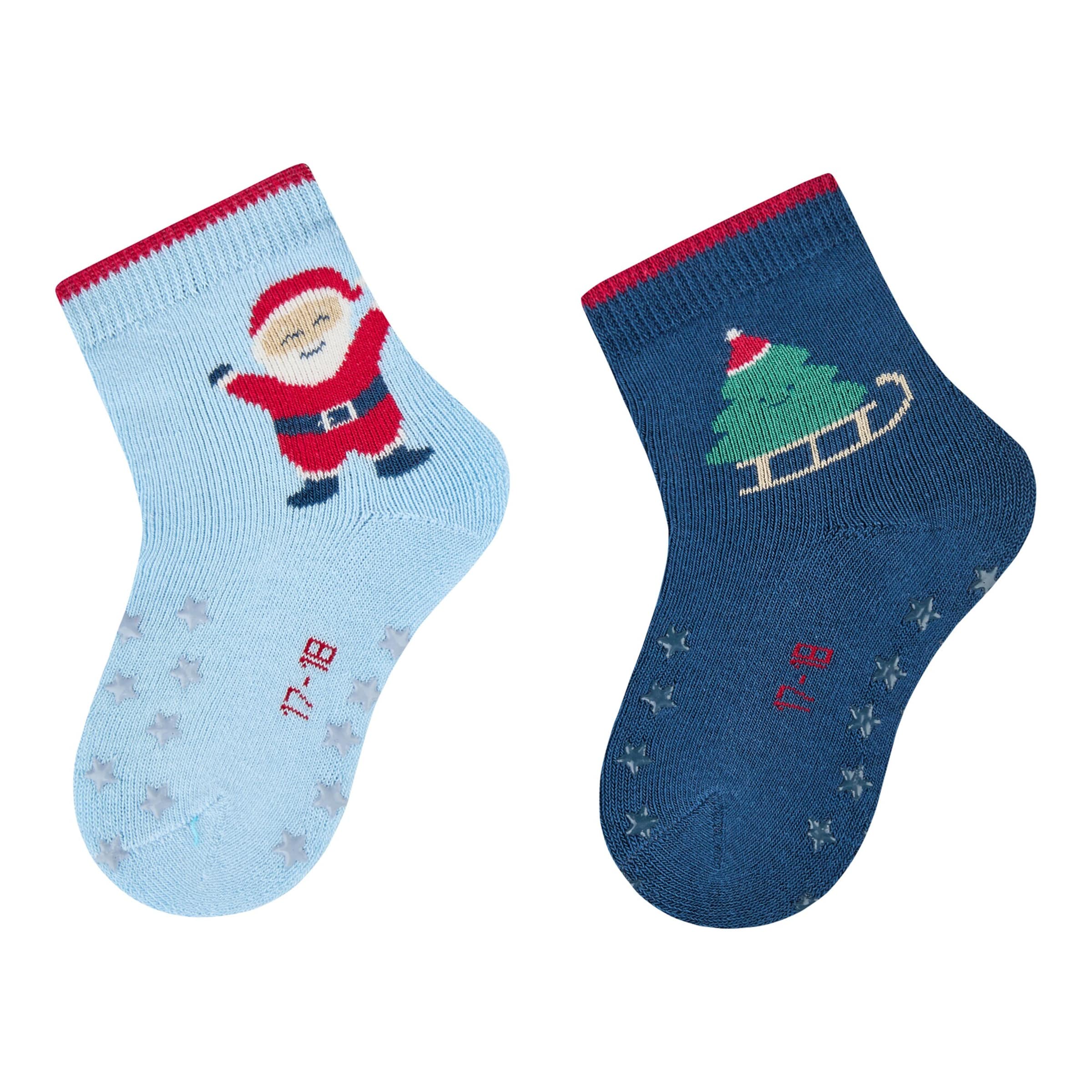 Sterntaler 2er-Pack Krabbelsocken Weihnachten