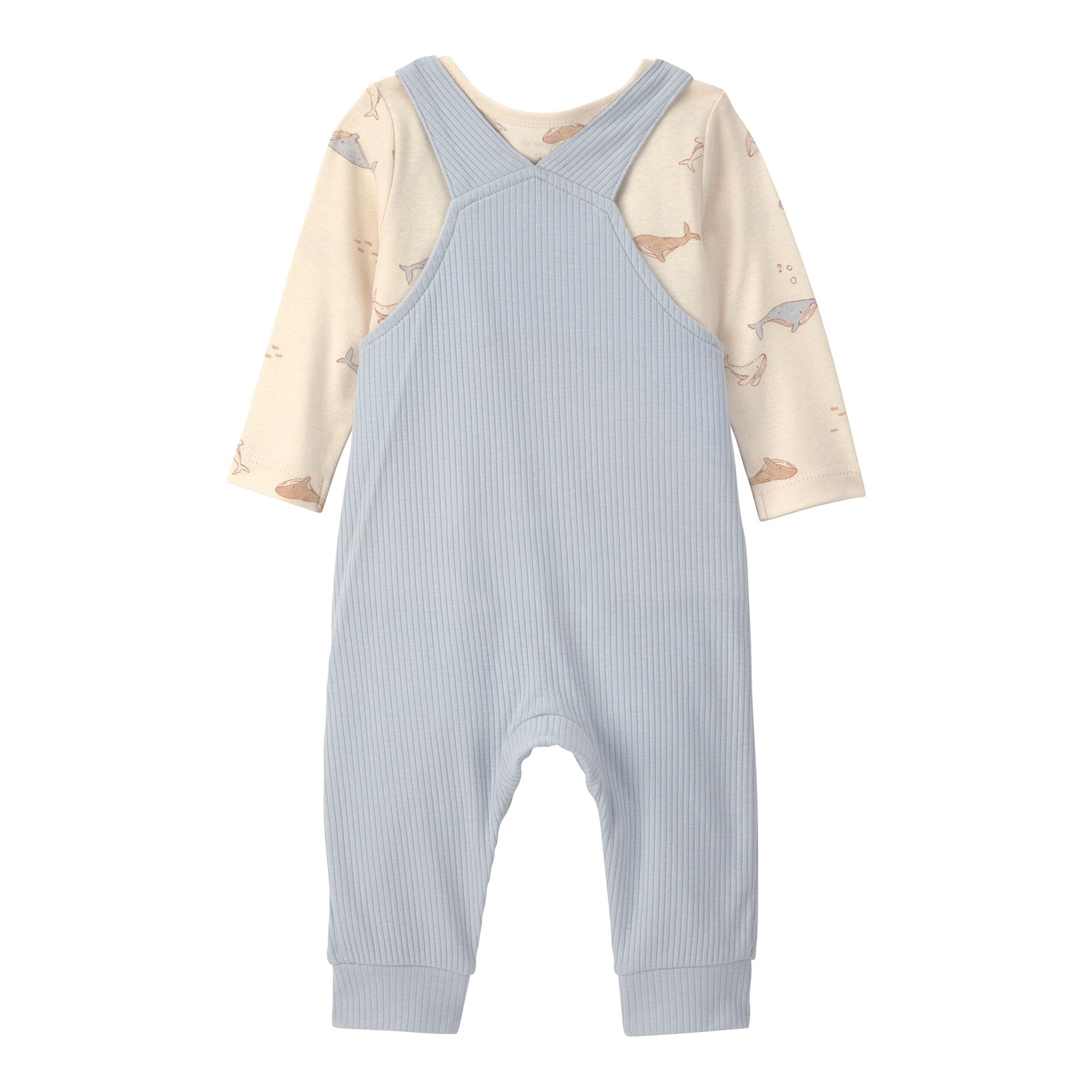 Carter's 2-tlg. Set Shirt langarm und Latzhose Wale Rippqualität