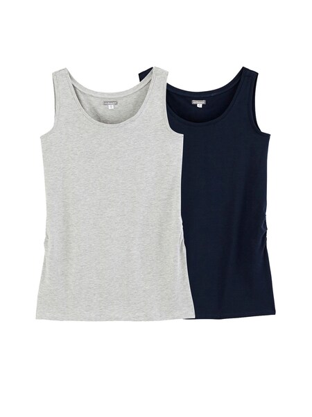 pack nachtblau/grau meliert