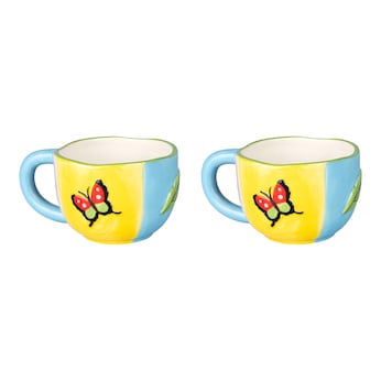 Mokken “Zomer”, 2 stuks 330 ml elk