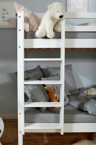 Etagenbett Finn Weiß mit 4er Funktionsschubkasten