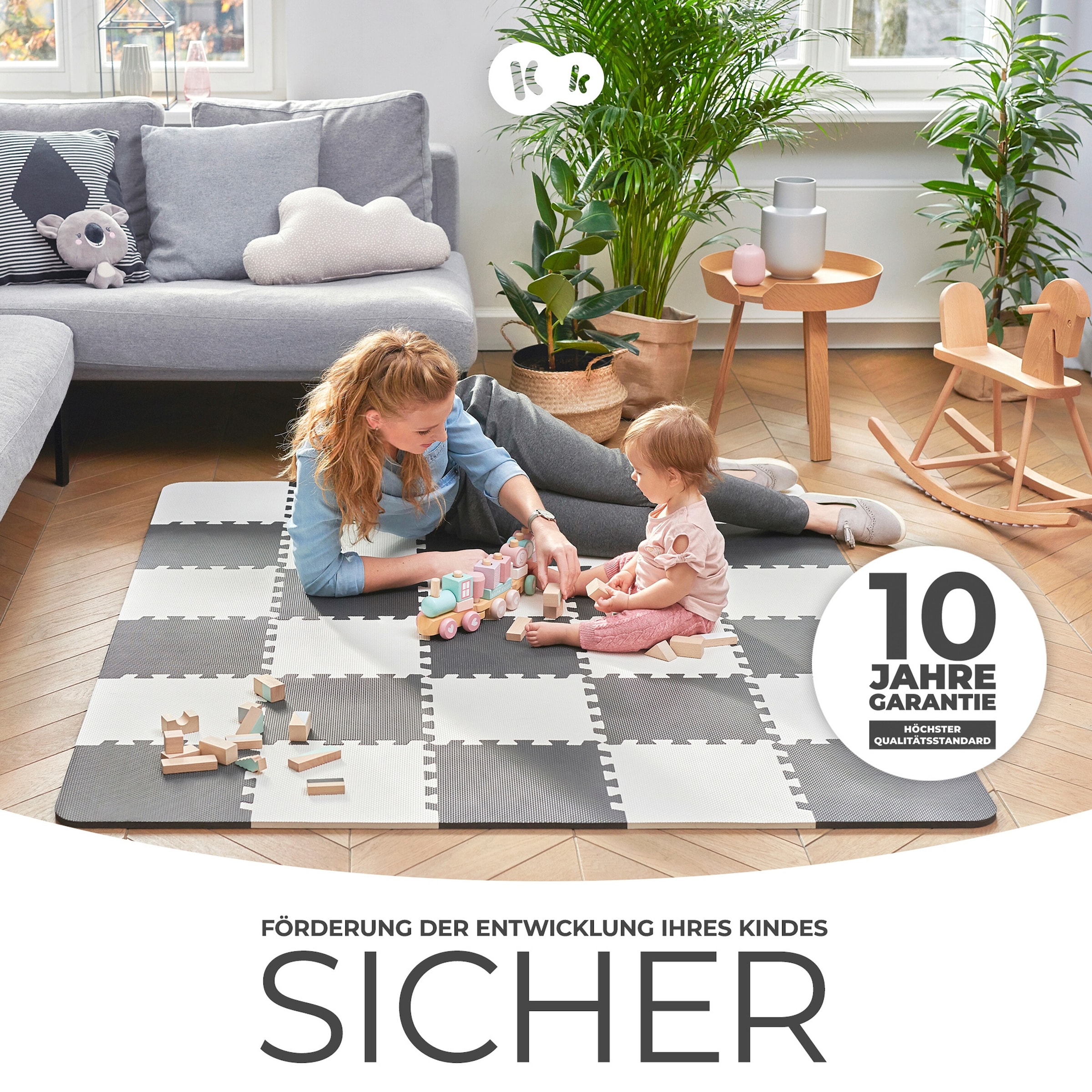 Kinderkraft Puzzlematte LUNO