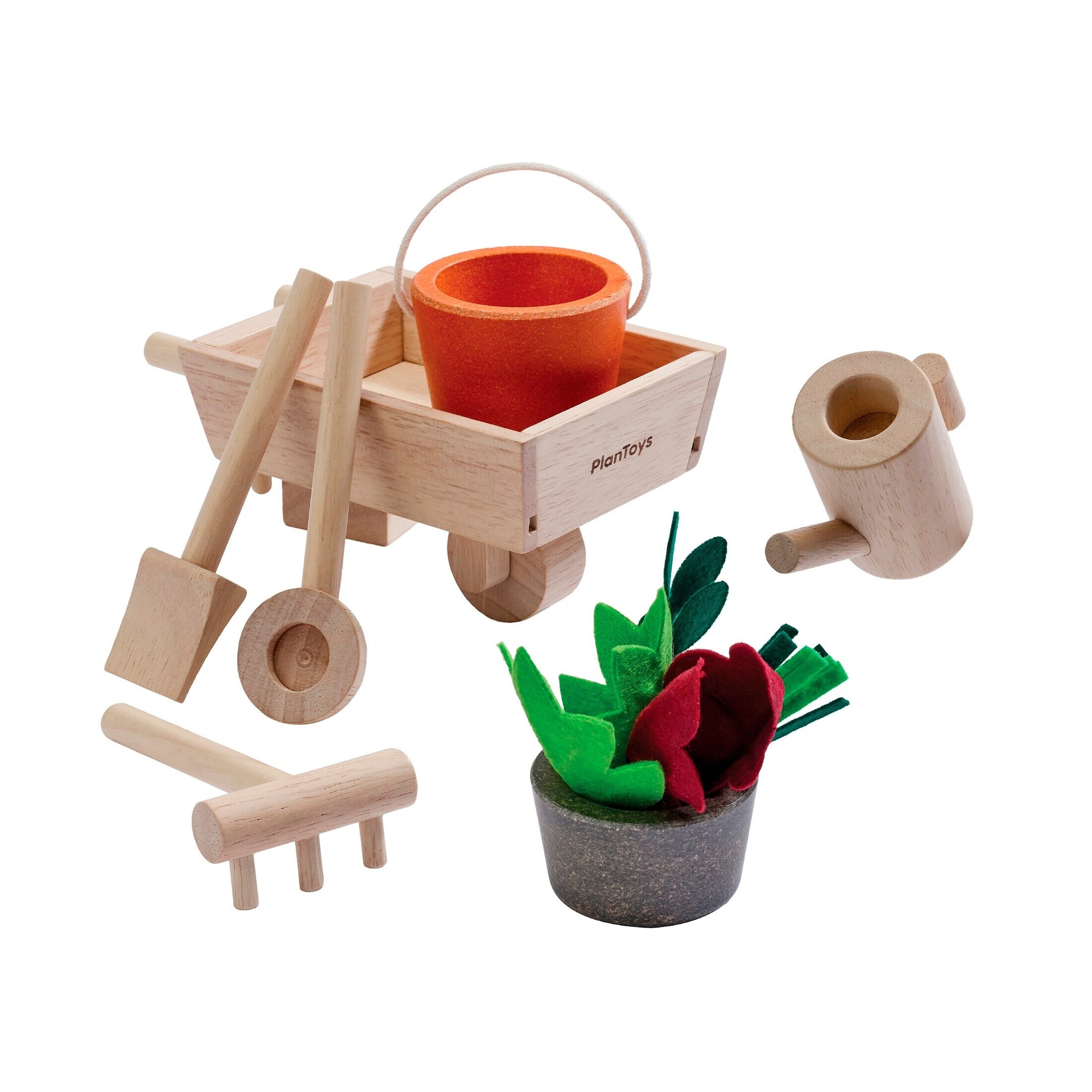 Plantoys Garten-Schubkarren-Set