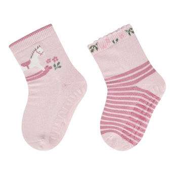 2er-Pack ABS-Socken Fliesen Flitzer Schaukelpferd