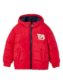 Jungen Steppjacke im College-Stil mit Recycling-Polyester