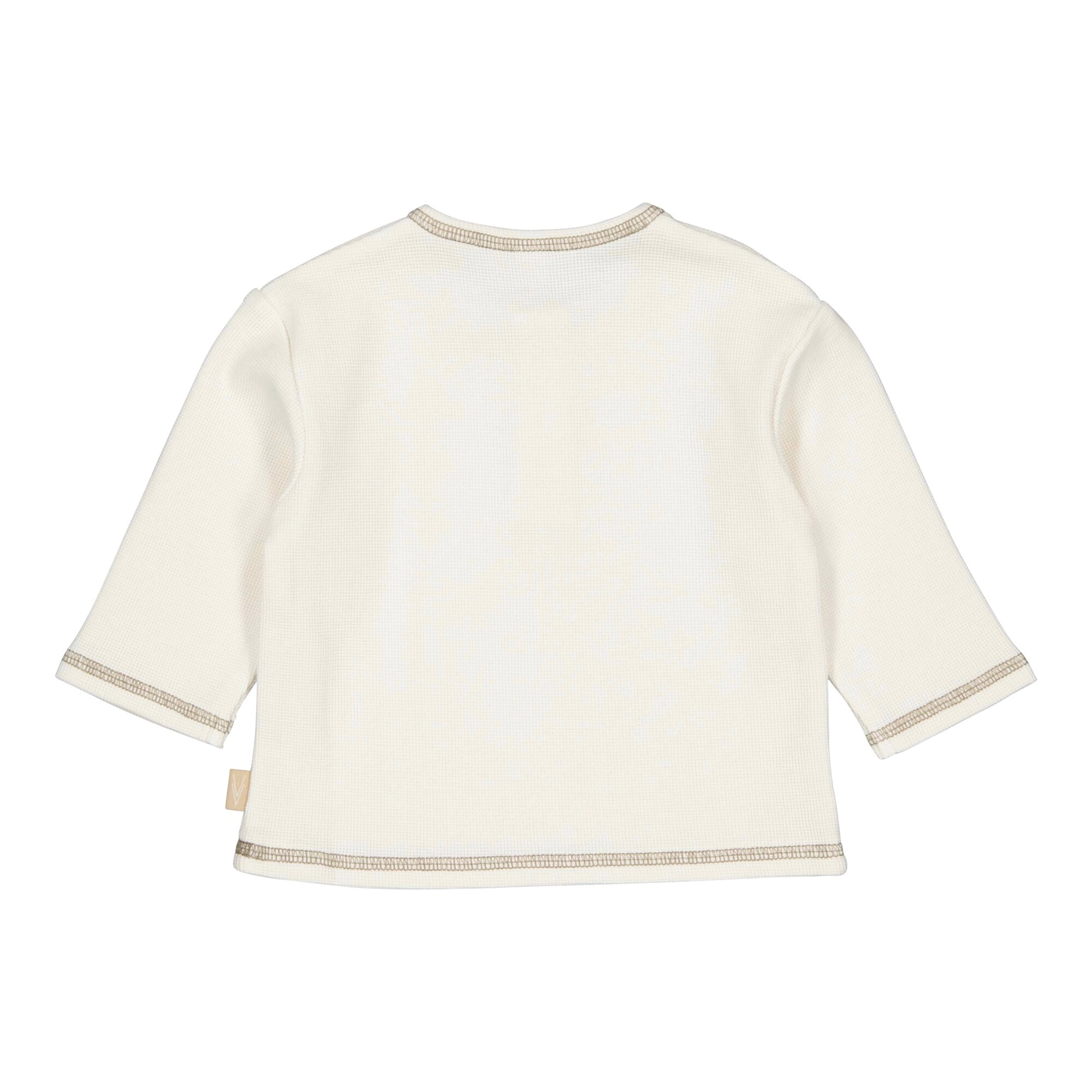 Levv Henley-Shirt langarm Waffelpiqué