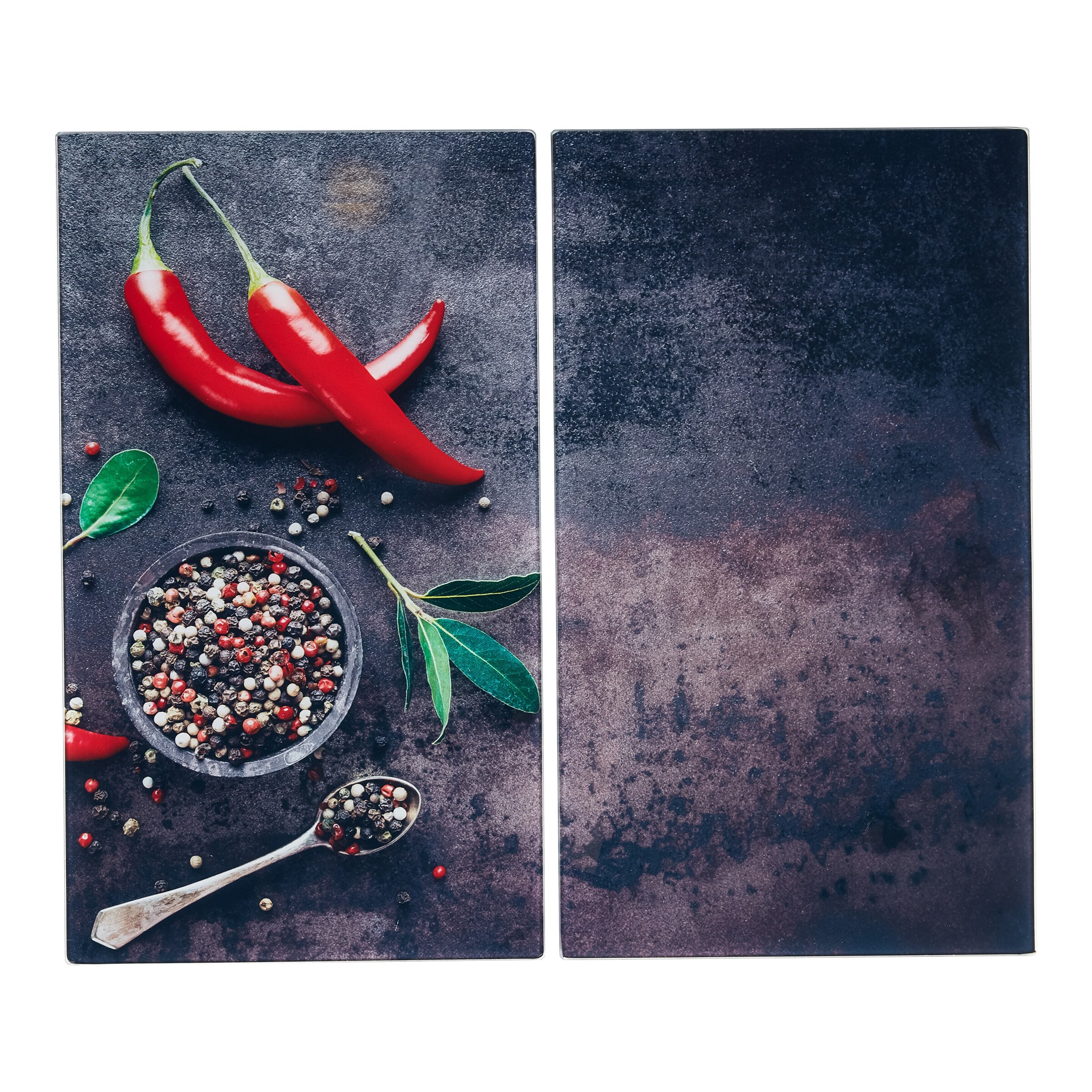 Herdabdeckplatten Chili, 2-teilig