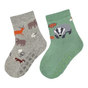 2er-Pack ABS-Socken Tiere