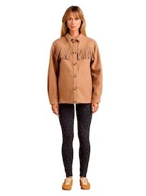 Umstands-Leggings mit Leo-Print, Bio-Baumwolle