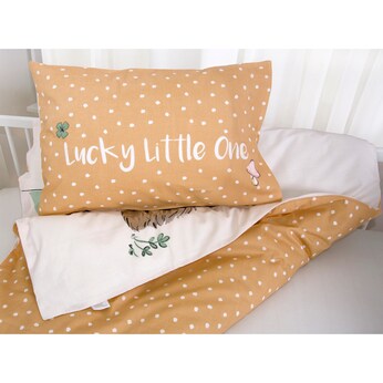 Renforcé Wende-Bettwäsche Waldfreunde 40x60 / 100x135 cm