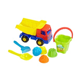 8-tlg. Sandspielzeug-Set mit Kipper