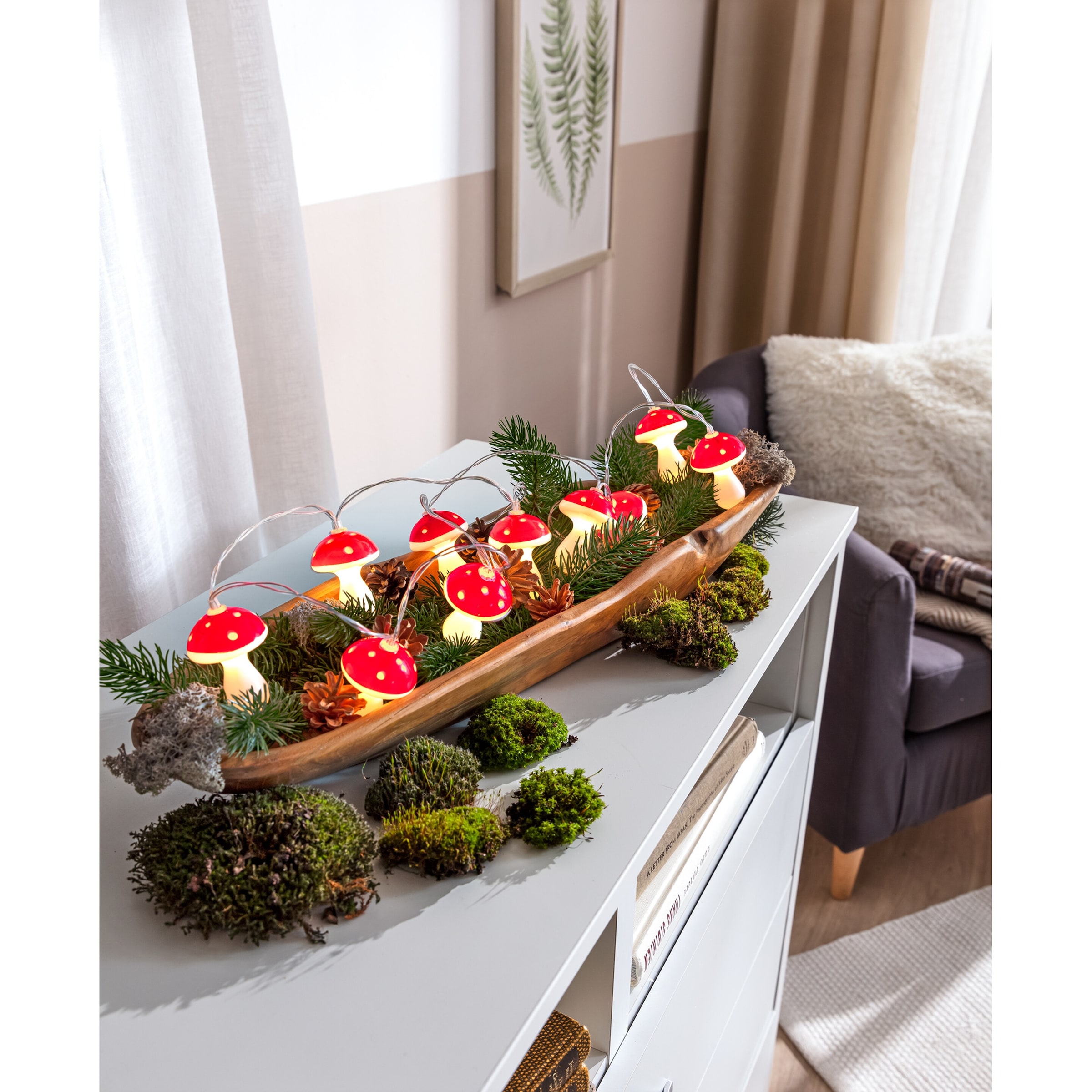 LED-Lichterkette „Pilze“