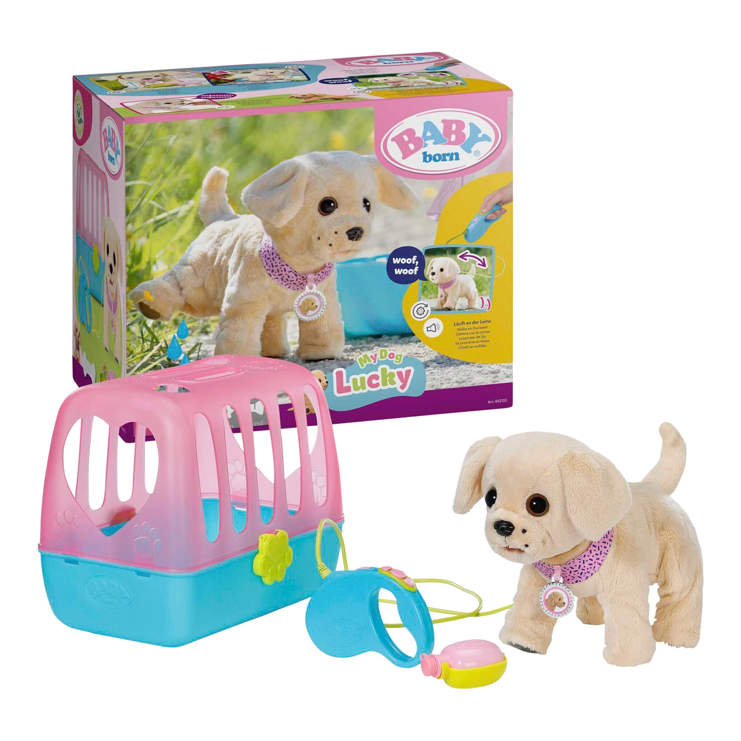Zapf Creation Baby Born Mein Hund Lucky mit Box