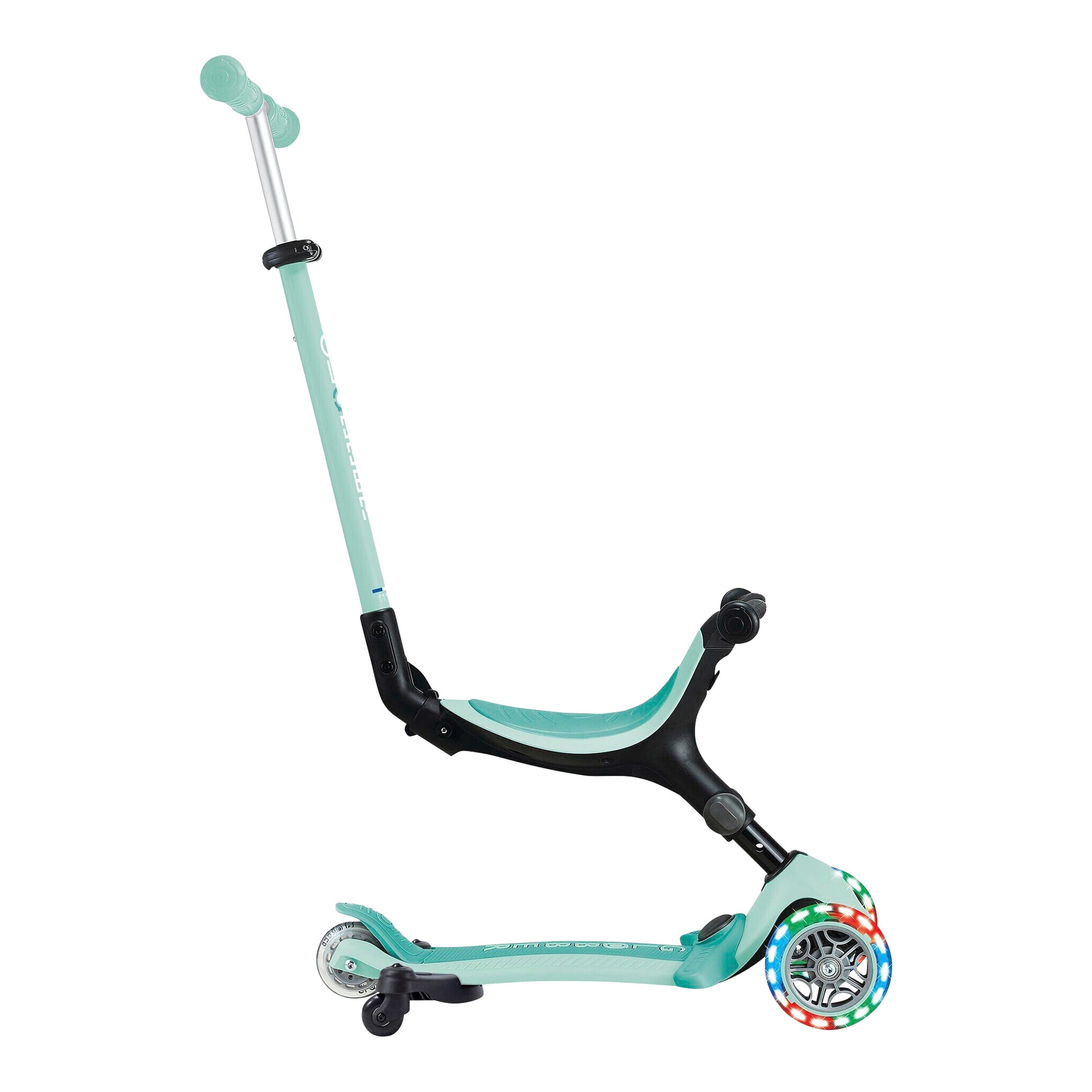 Globber Scooter 3in1 Go-Up active 360 mit Leuchtrollen