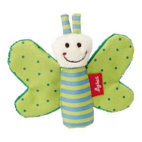 Hochet papillon collection Red Stars