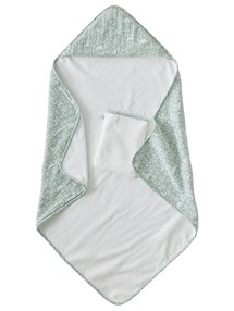 Baby Geschenk-Set: Badetuch & Waschhandschuh WALDSPAZIERGANG